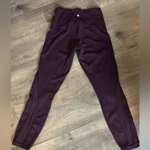 Maroon Lululemon leggings